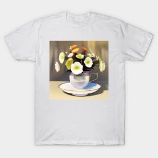 Flowers in A Teacup T-Shirt